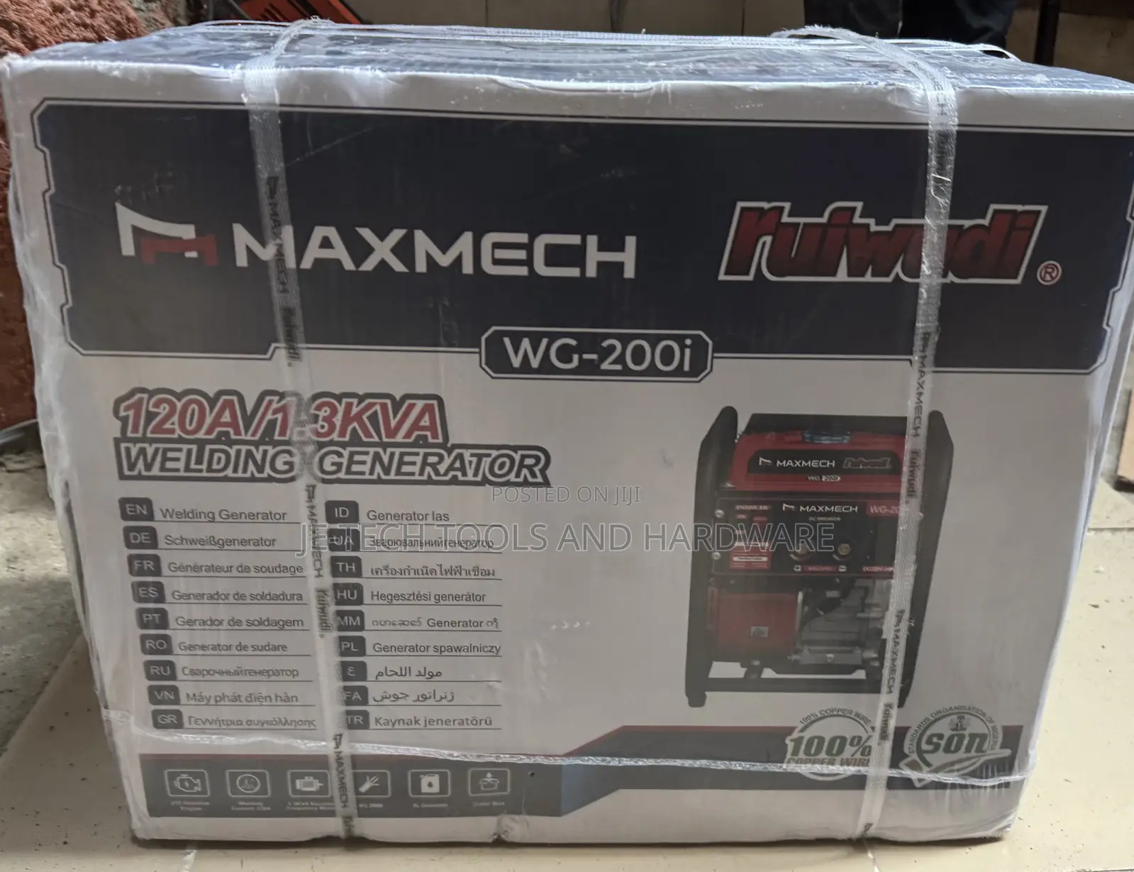 Maxmech Wg-200i Welding Generator Start & Weld