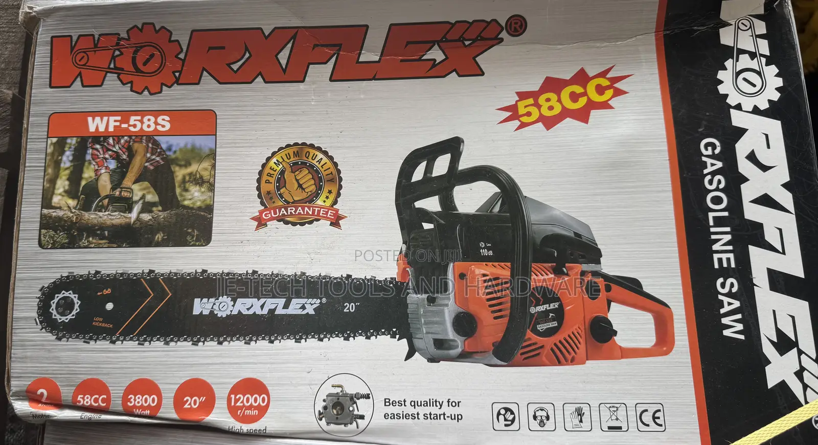 Worxflex 20" Gasoline Saw (Model Wf-58s).