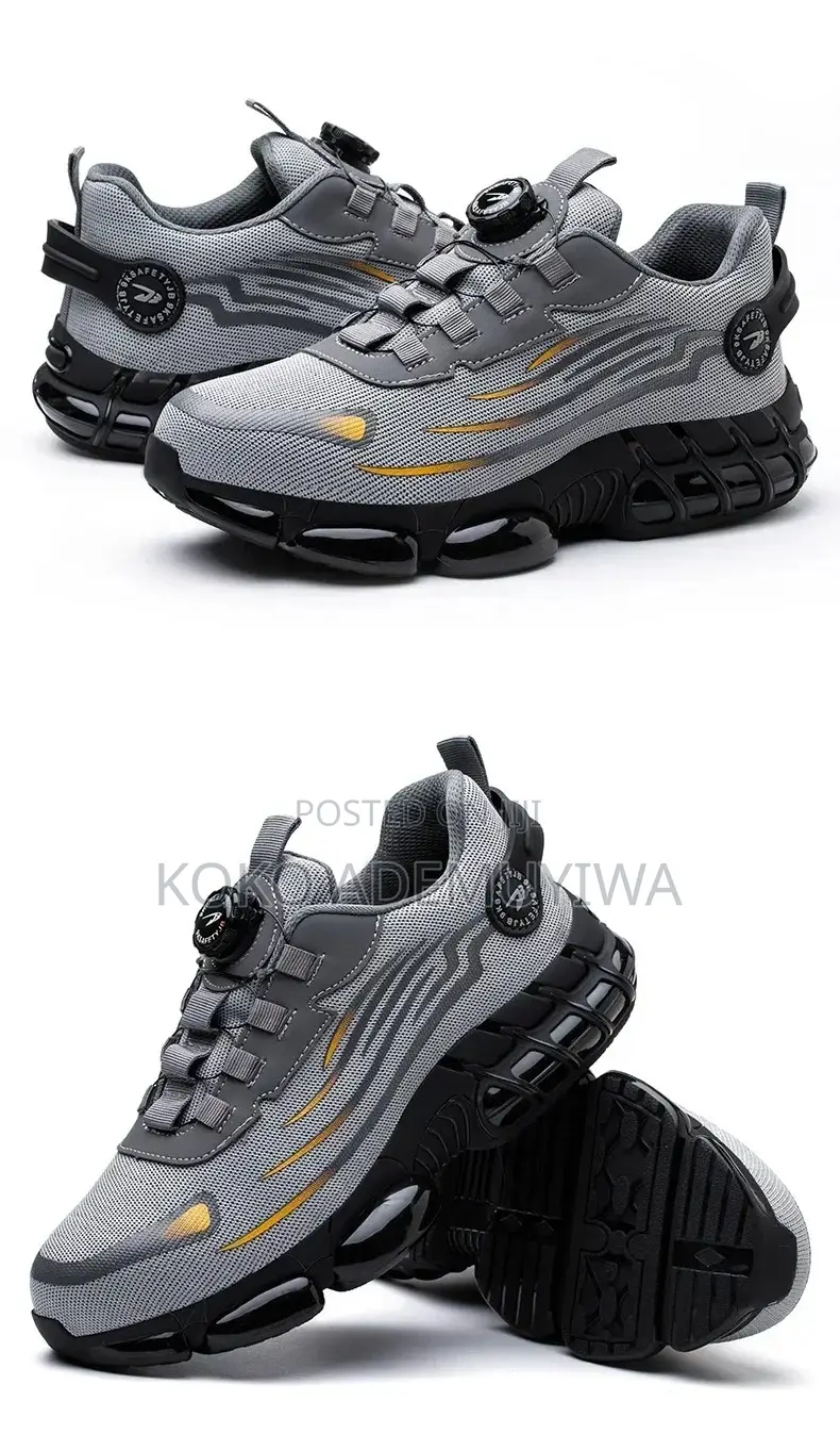 Shoe Fashionable Rotating Button New Safety Shoes