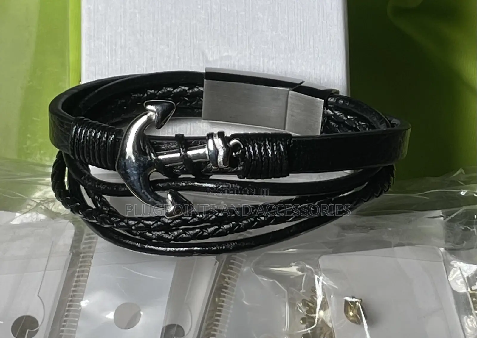 Leather Cuff / Bracelet Survivalist and Utilitarian Vibes
