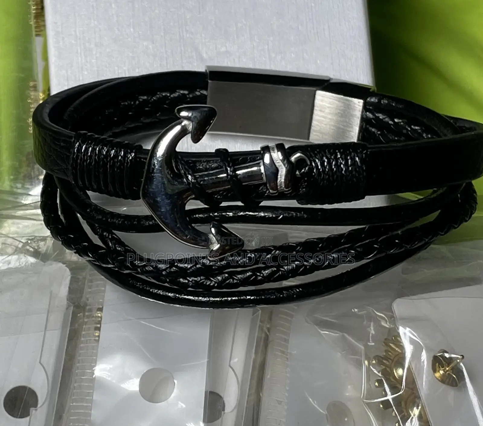 Leather Cuff / Bracelet Survivalist and Utilitarian Vibes