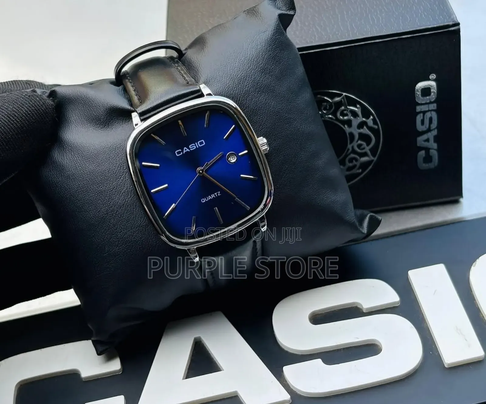 Casio Black - Leather - Unisex - Wristwatch 