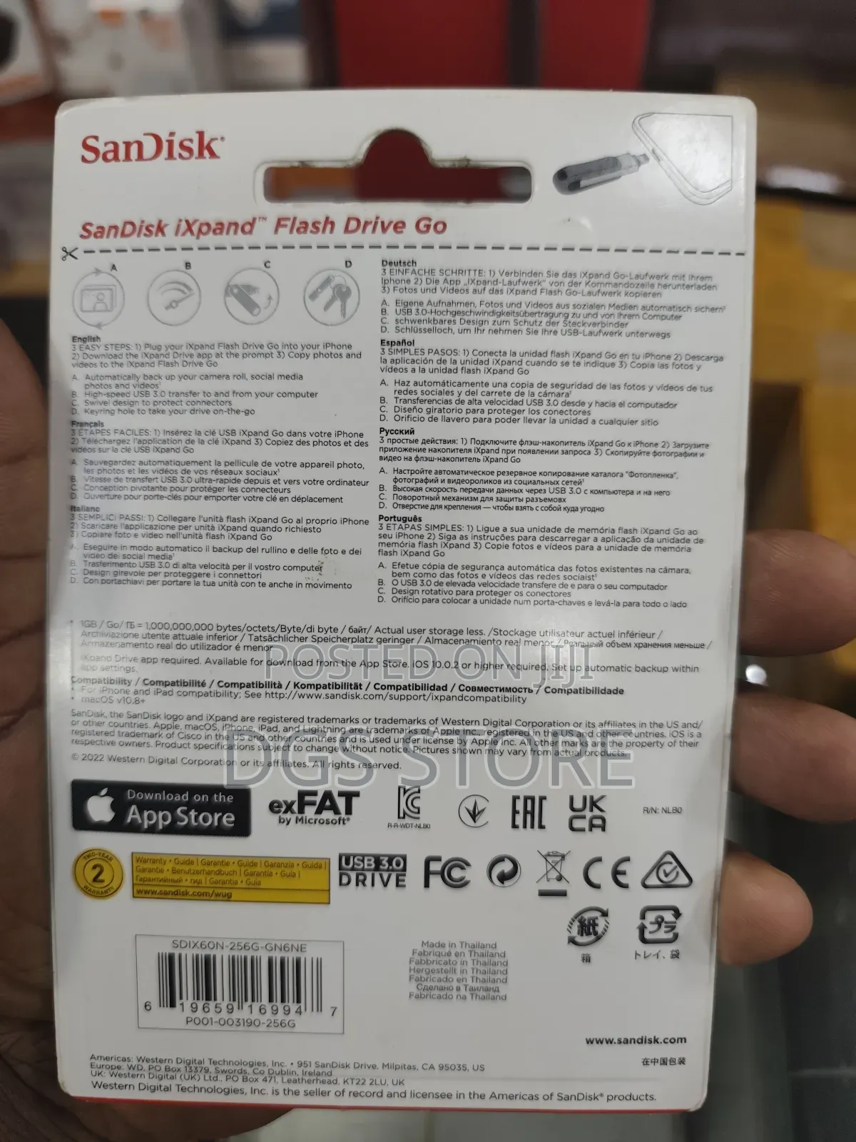 Sandisk Ixpand Flash Drive Go 256gb Lightning