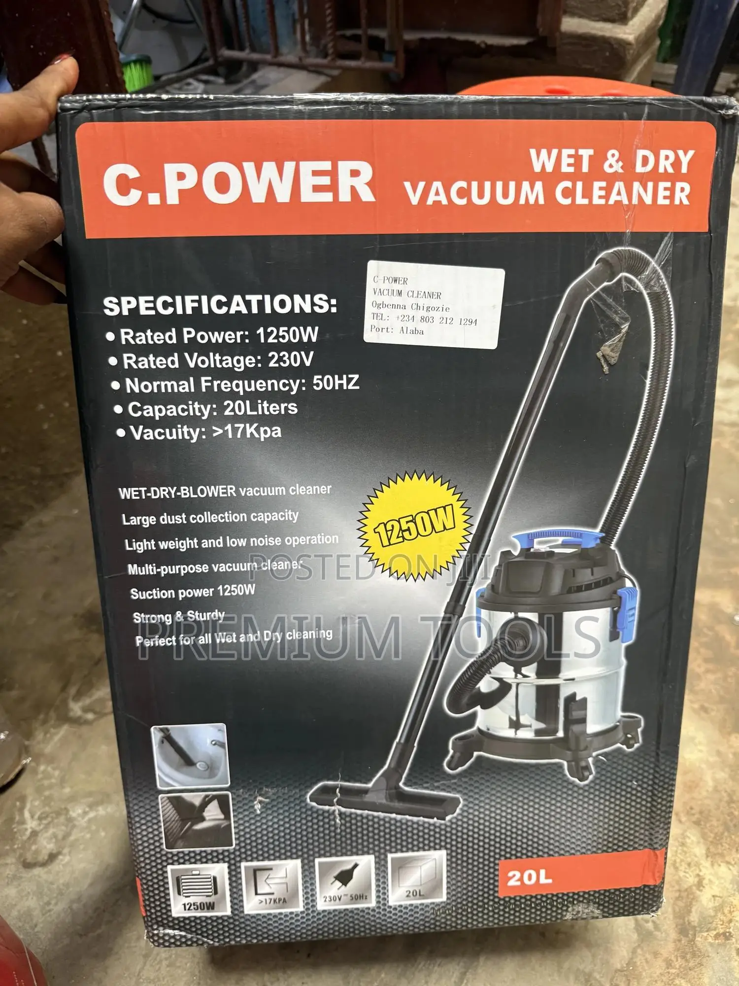 1250w Wet and Dry Vacuum Cleaner New