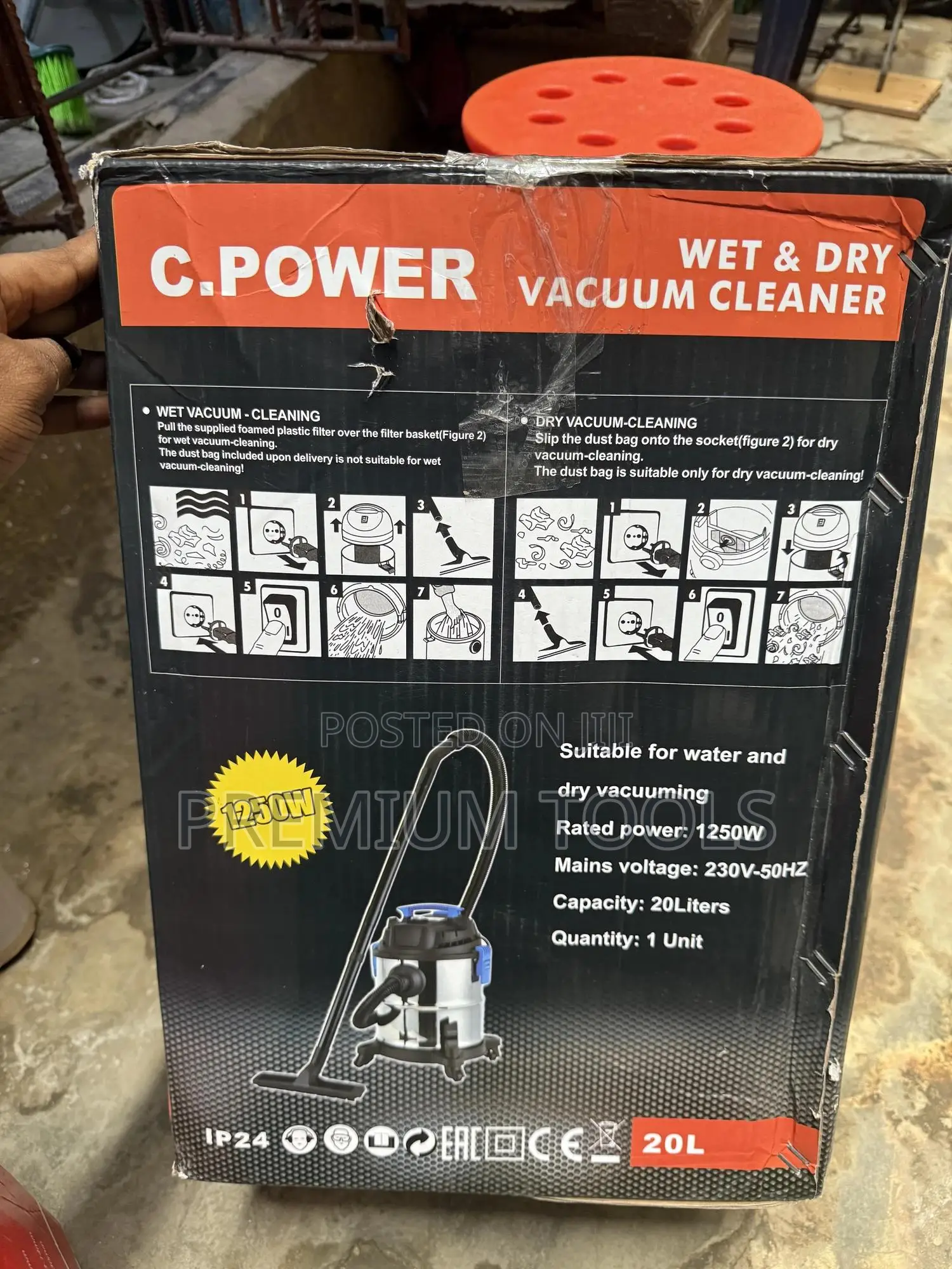 1250w Wet and Dry Vacuum Cleaner New