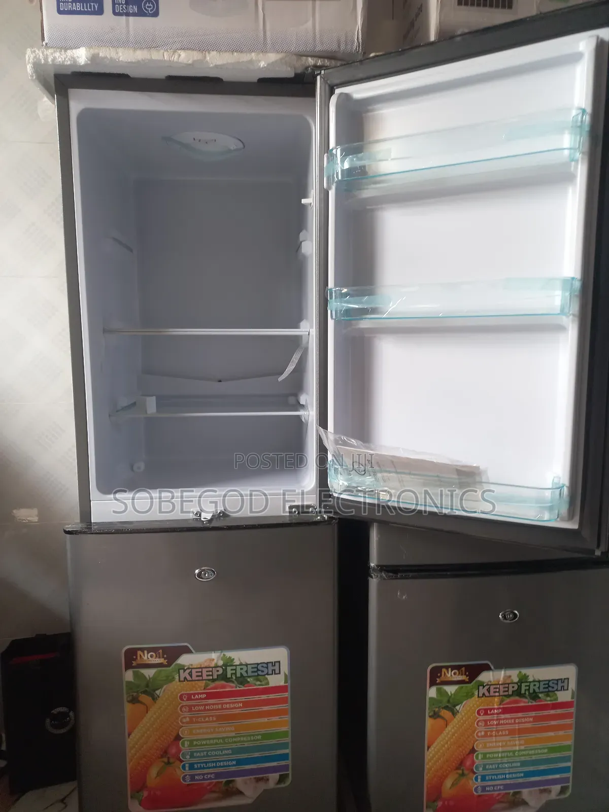 Tekno Cool Down Freezer and Up Fridge Double Door