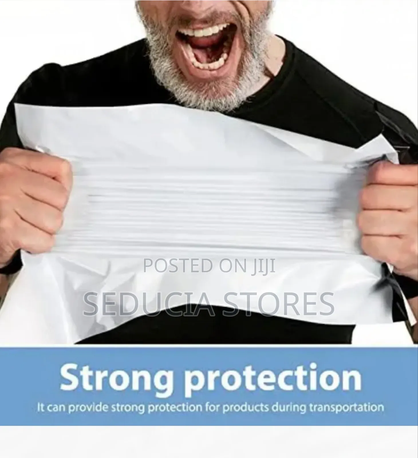 A3 White Courier Nylon Bag (Waterproof Self-Seal) 100 Pieces (30x42cm)