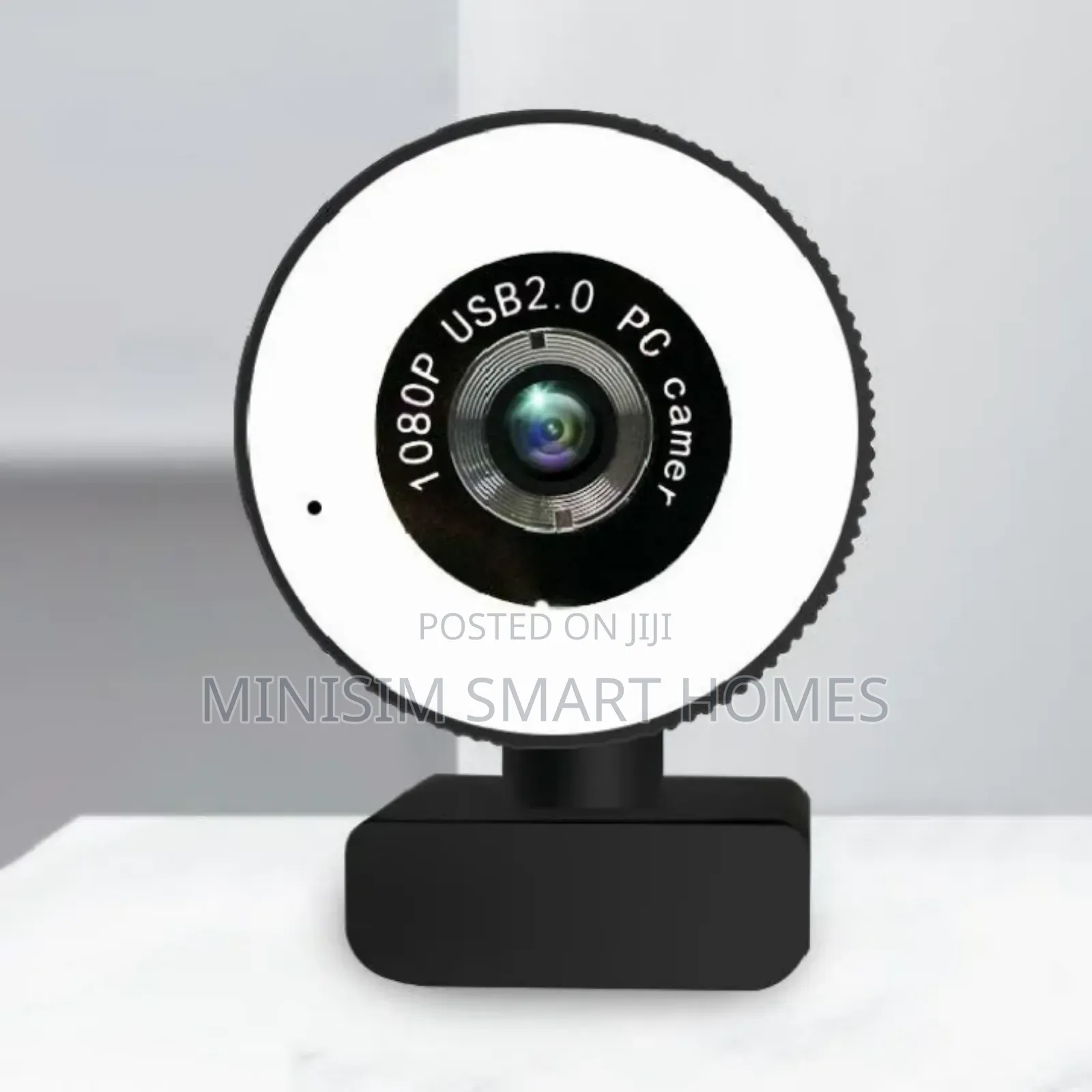 2mp Rotatable Webcam With Mini Ring Light