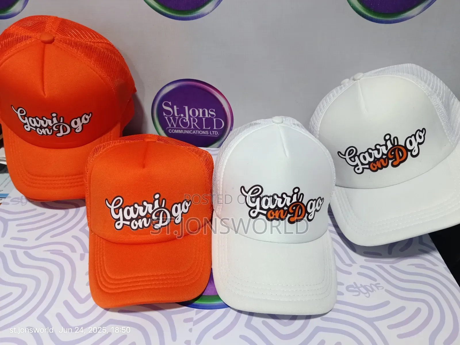 Branded Polo, T-Shirt and Cap