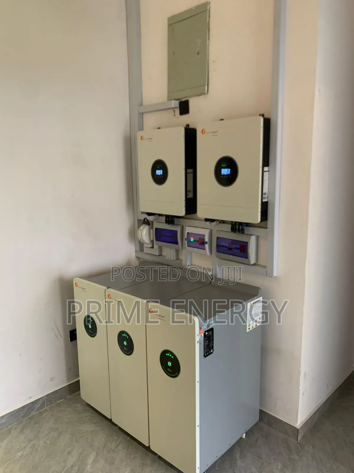 Full Installation Of 16kva/ 45kwh Lithium Backup 21.6kw Array Jinko