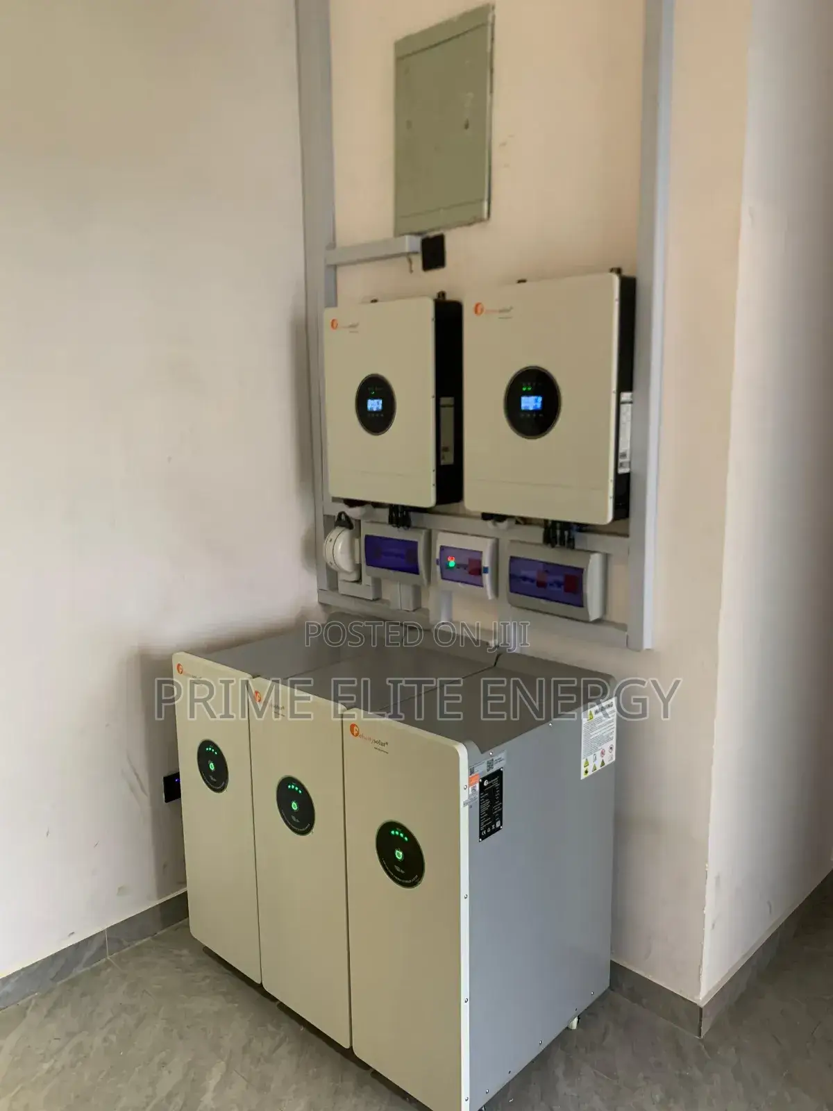 Full Installation Of 16kva/ 45kwh Lithium Backup 21.6kw Array Jinko