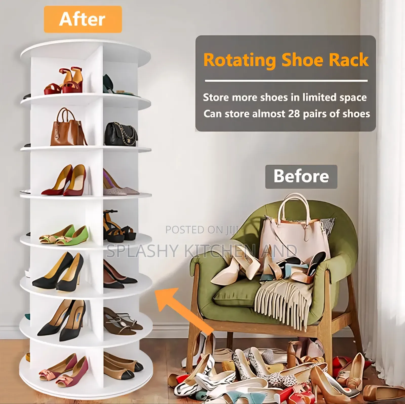 Rotating Shoe Rack
