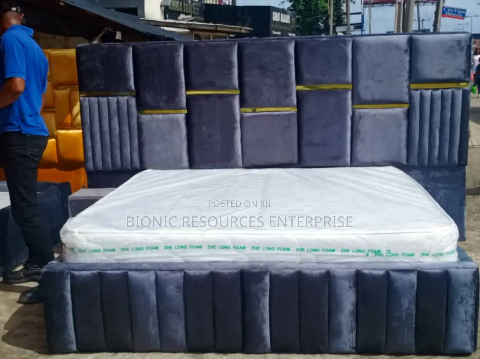 Bed Frame and Mattress,6 by 6 Available