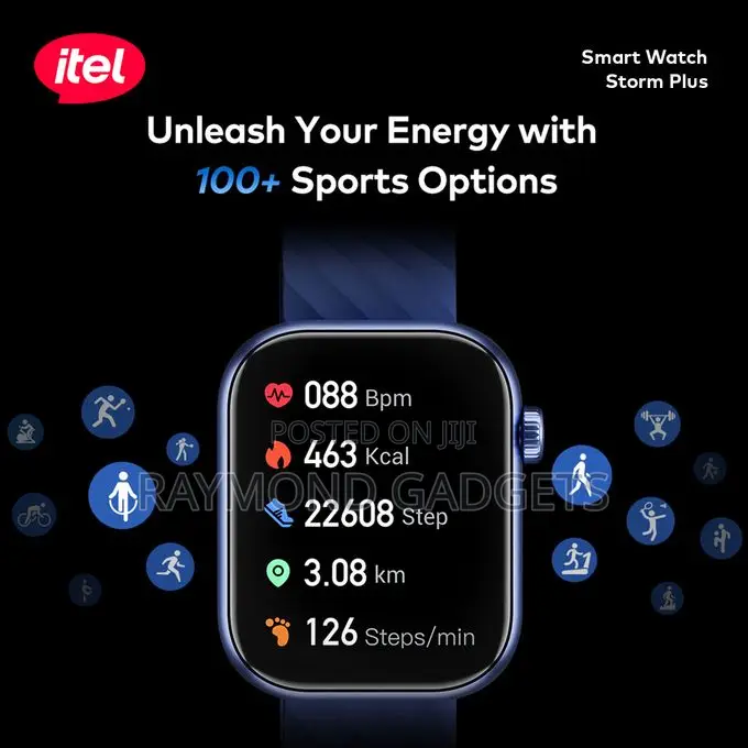 Itel Storm Plus Smart Watch Isw-015 – 2.01” Hd Display