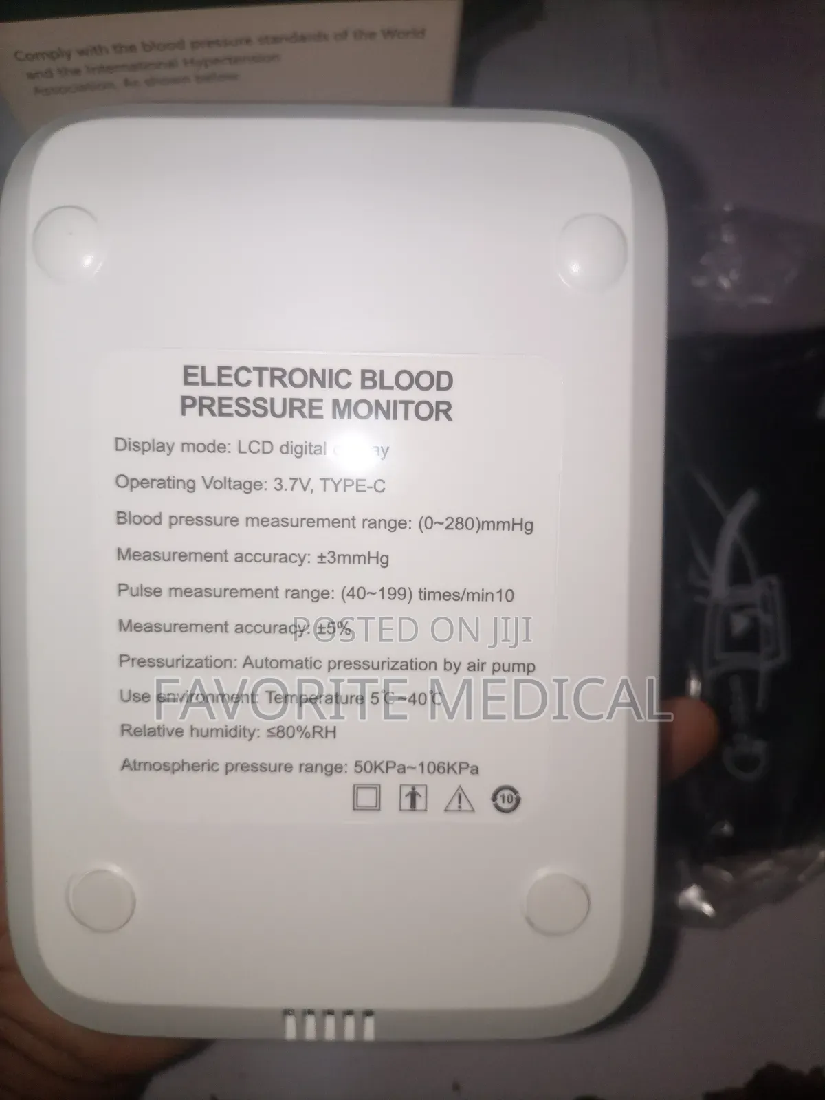 Rechargable Electronic Blood Pressure Machine (Model:S17)