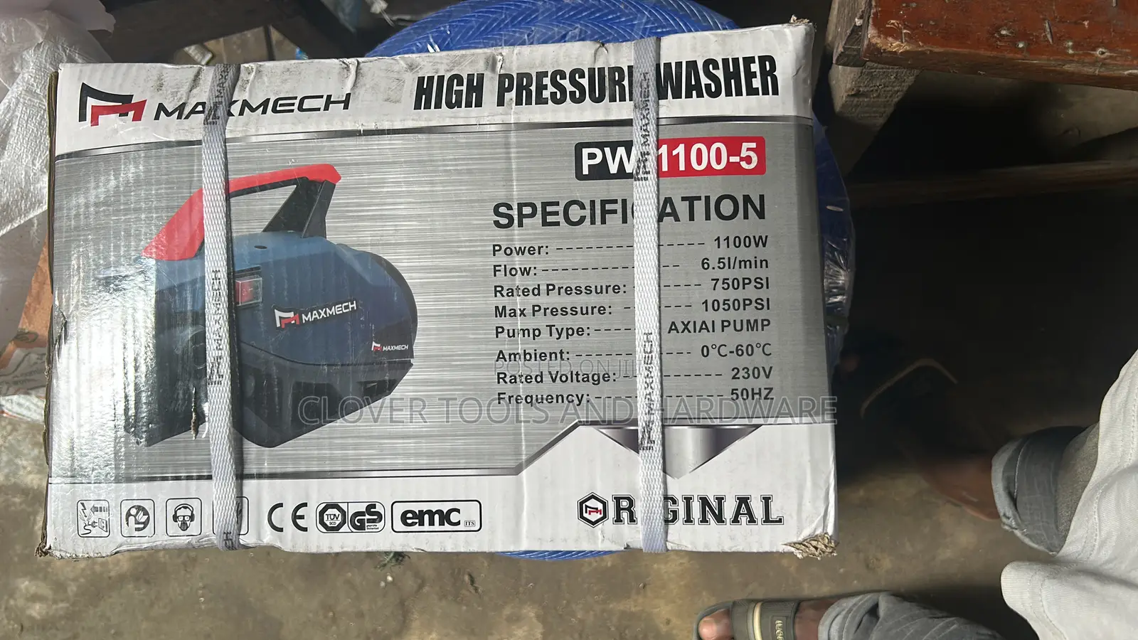 Maxmech Electric High Pressure Washer Model Number Pw 1100-5