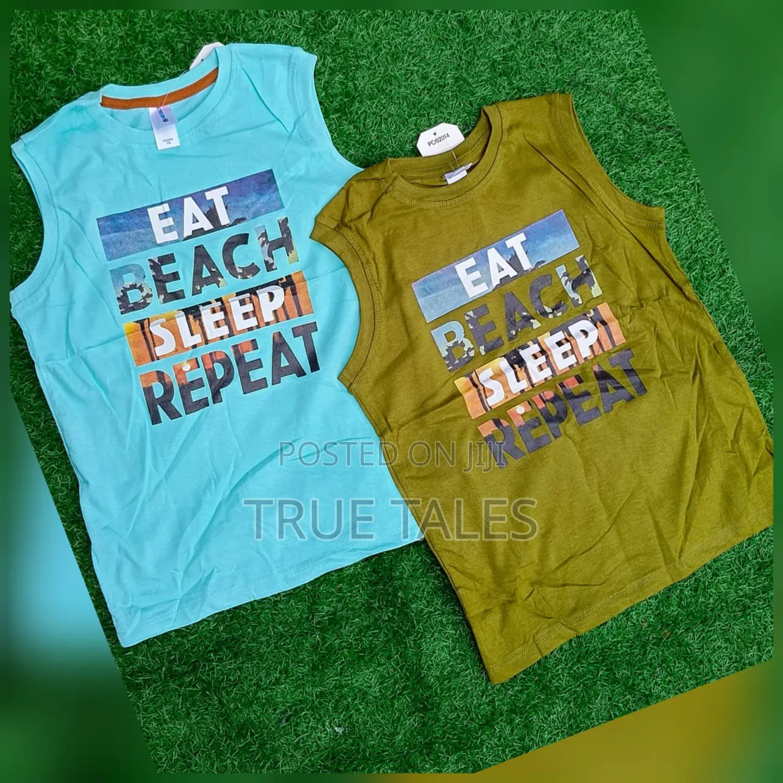 Boys' Sleeveless Cotton Top. Age 2-8 Years