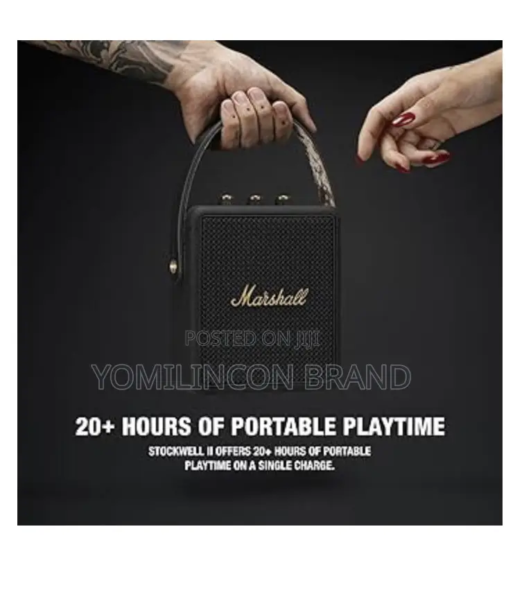 Marshall Stockwell Ii Portable Bluetooth Speaker, Black