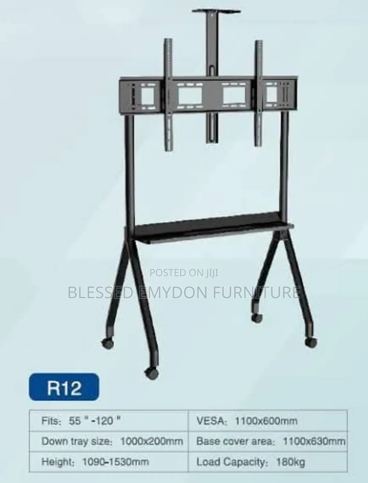 Mobile Tv Stand With Mount 55" - 120"