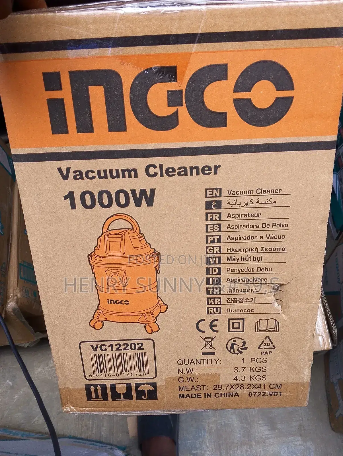Vacuum Cleaner 1000w Ingco Products