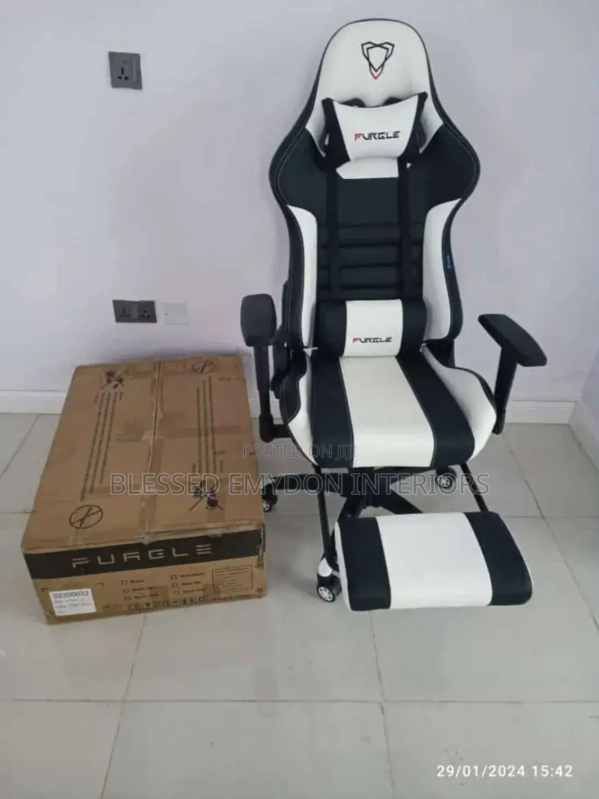 Office Chair Leather Gaming Chairs Footrest Recliner