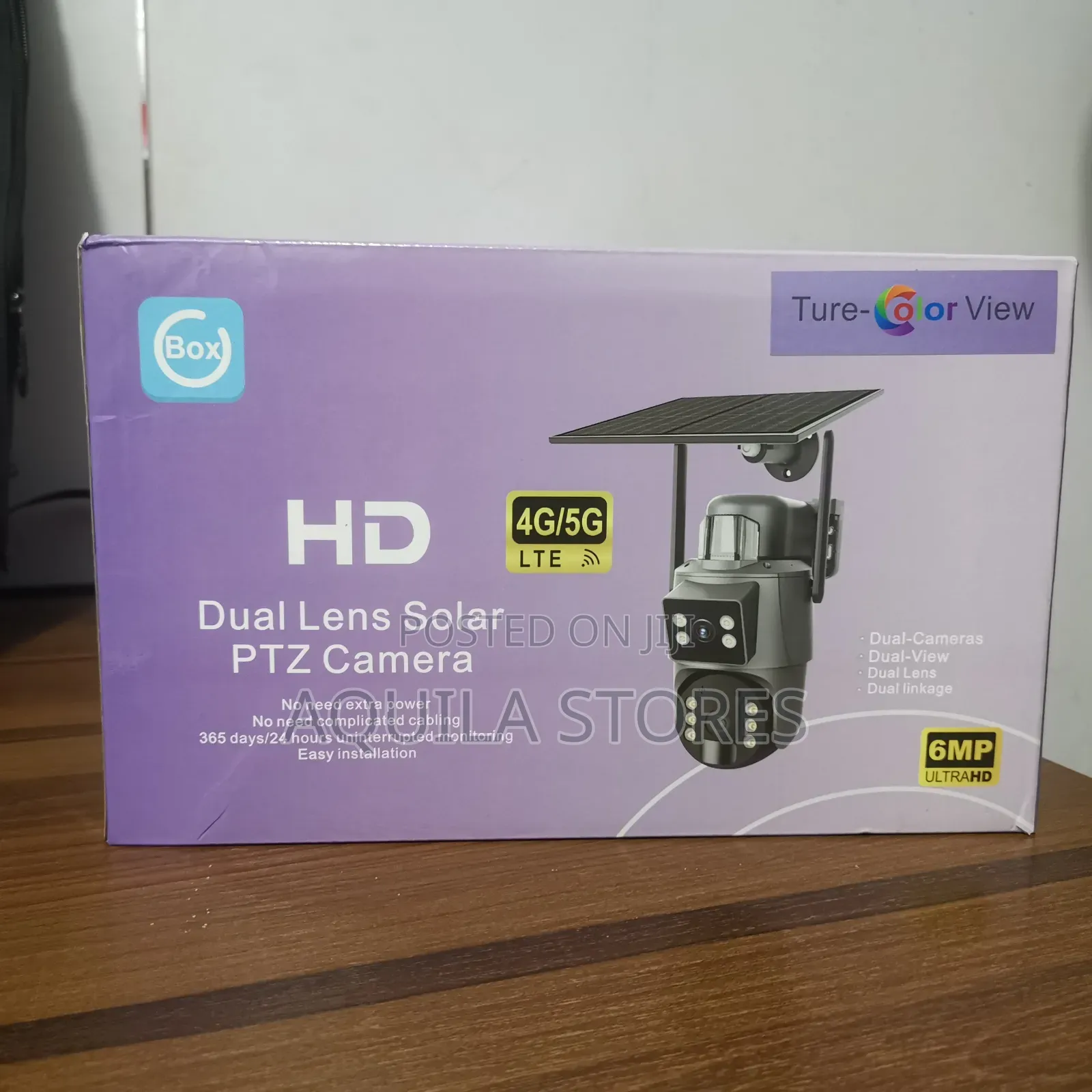 6mp Dual Lens Solar Powered Ptz Security Camera