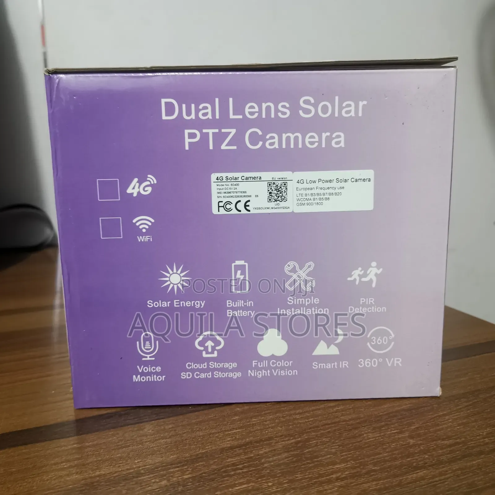 6mp Dual Lens Solar Powered Ptz Security Camera
