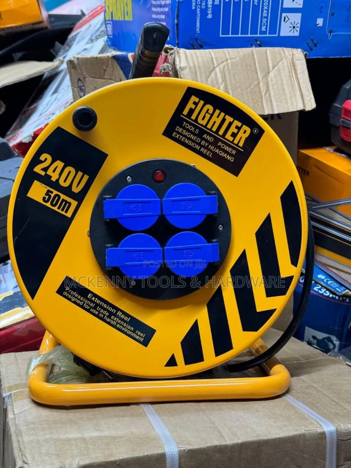 Fighter Tools And Power Extension Reel, A Heavy-duty Electrical