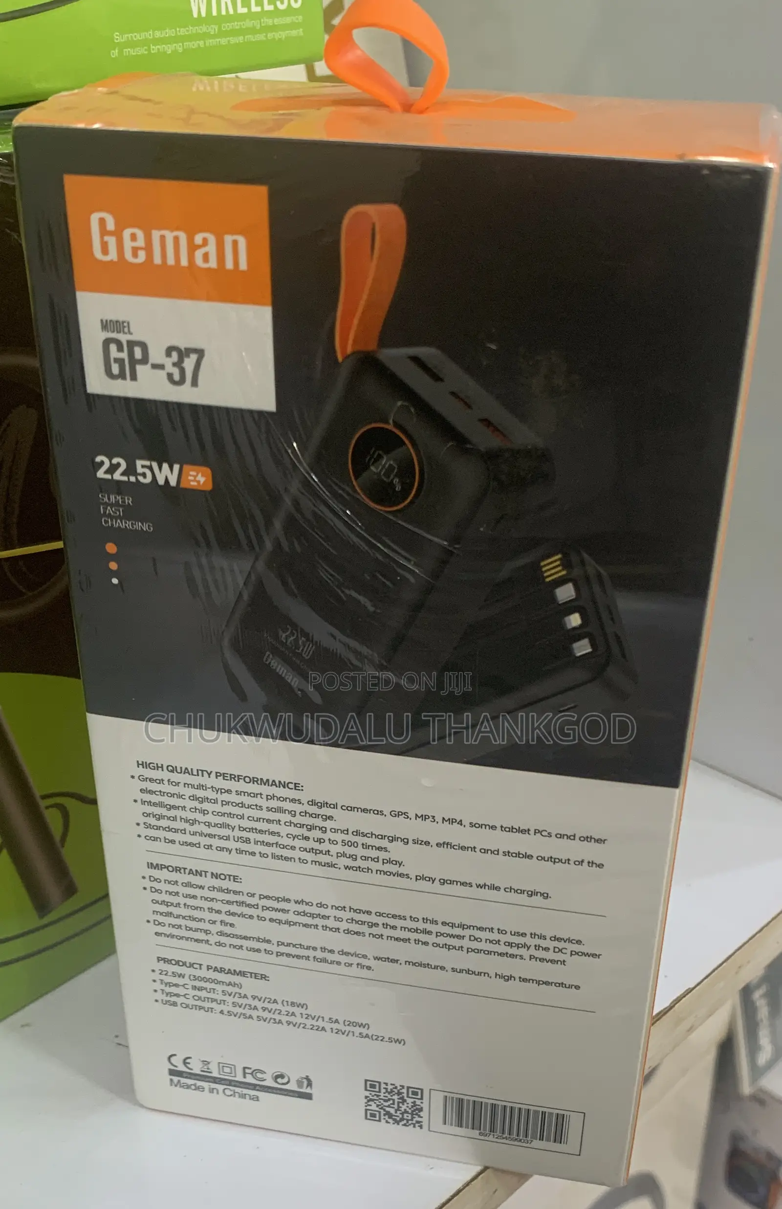 30000mah Geman Gp-37 Powerbank