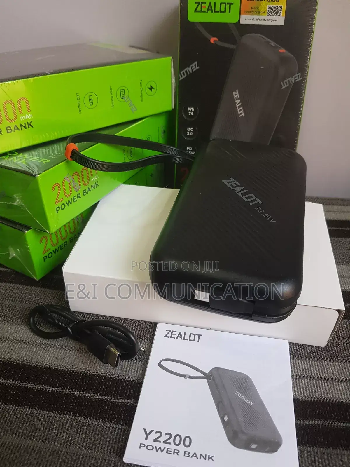 20000mah Zealot Power Bank