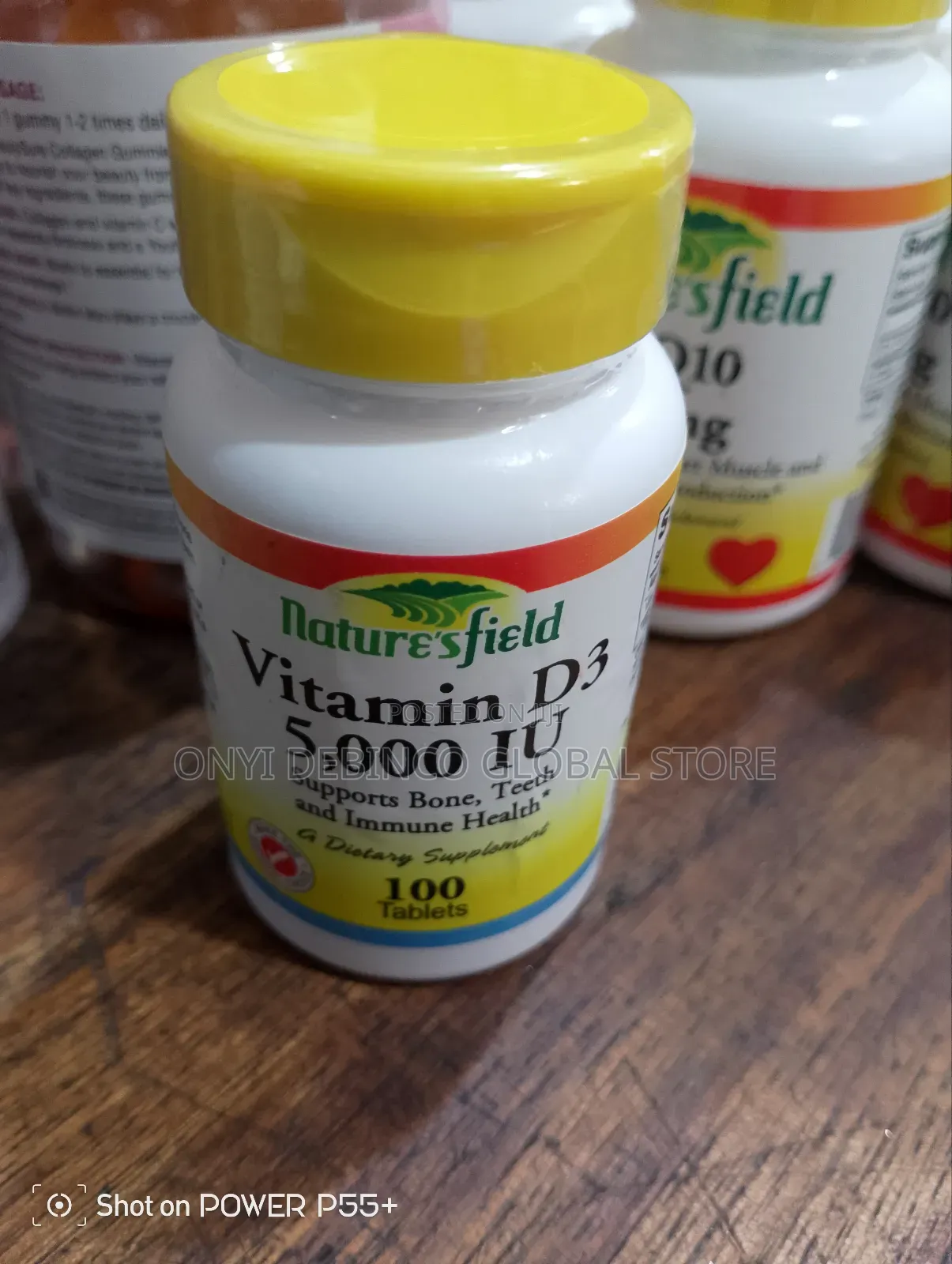 Nature's Field Vitamin D3 5000iu for Bone and Teeth 100 Tab