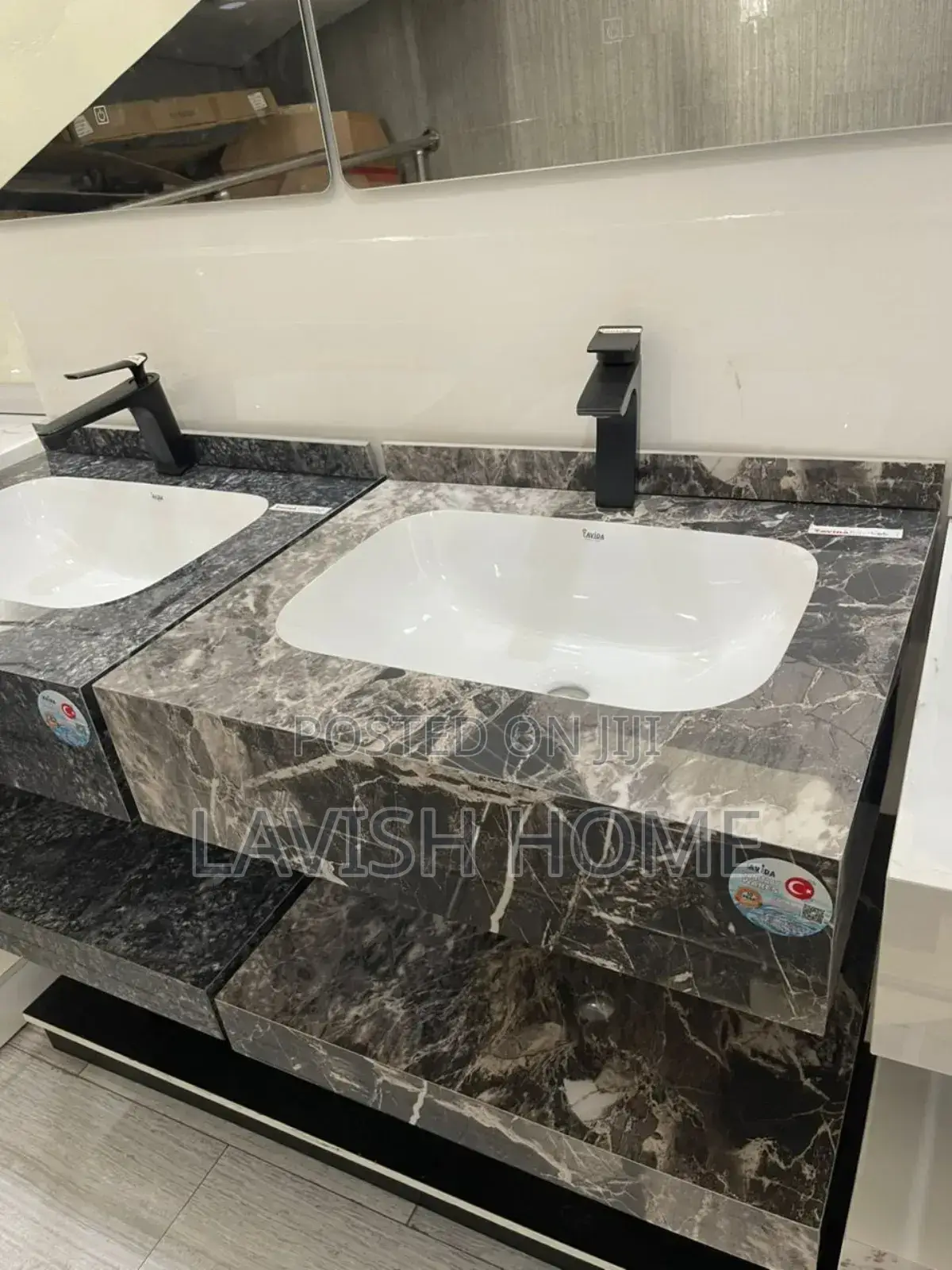 Marble Ceramic Cabinet Basin 60cm by 50cm