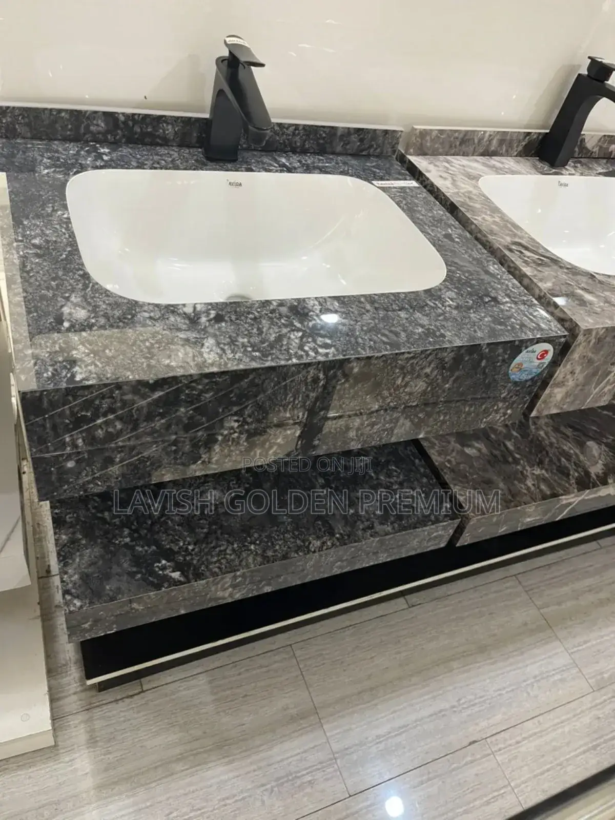 Marble Ceramic Cabinet Basin 60cm by 50cm