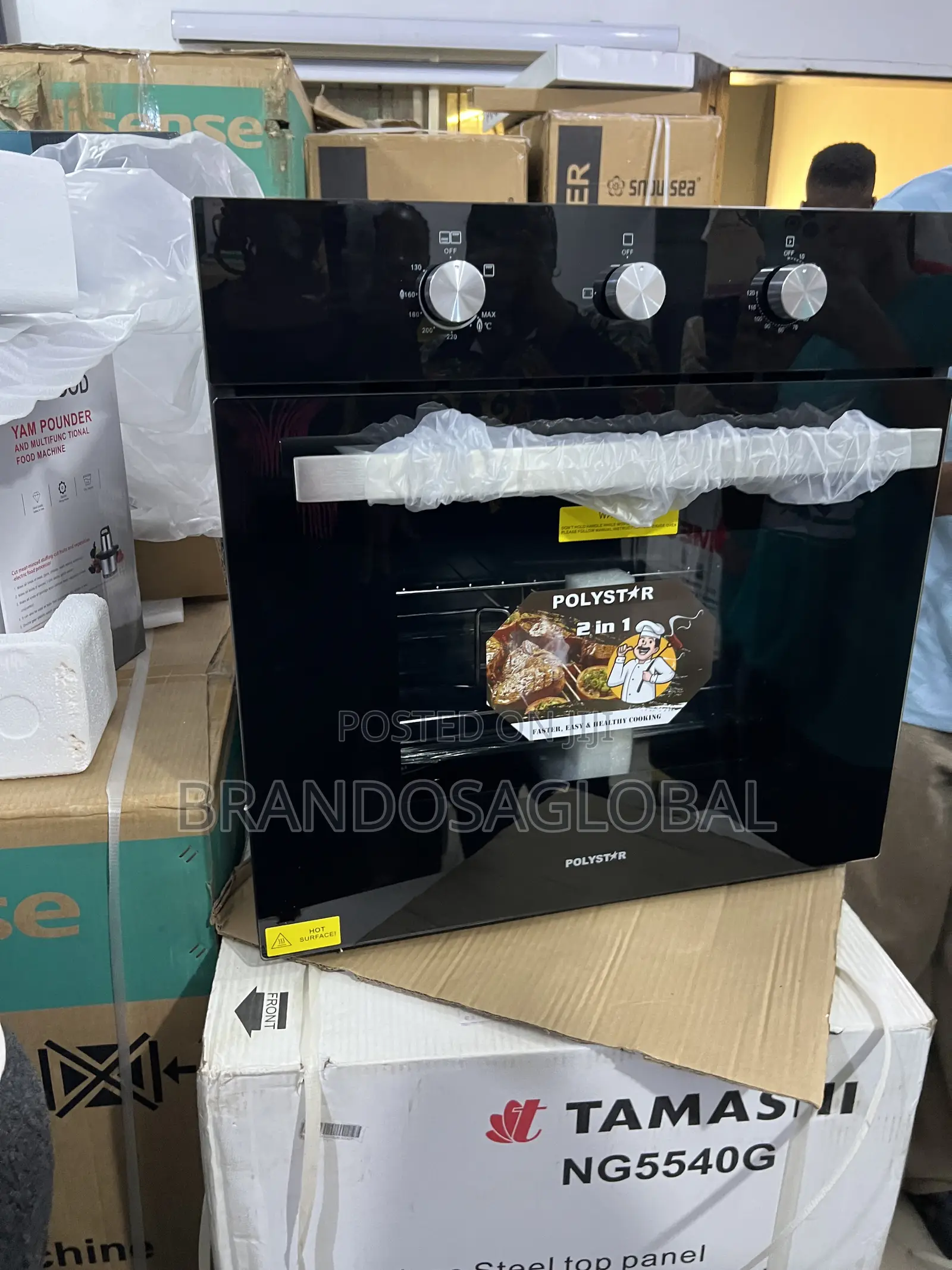 Polystar 65 Liters Electric Gas Built in Oven | Pv-Eg271bb