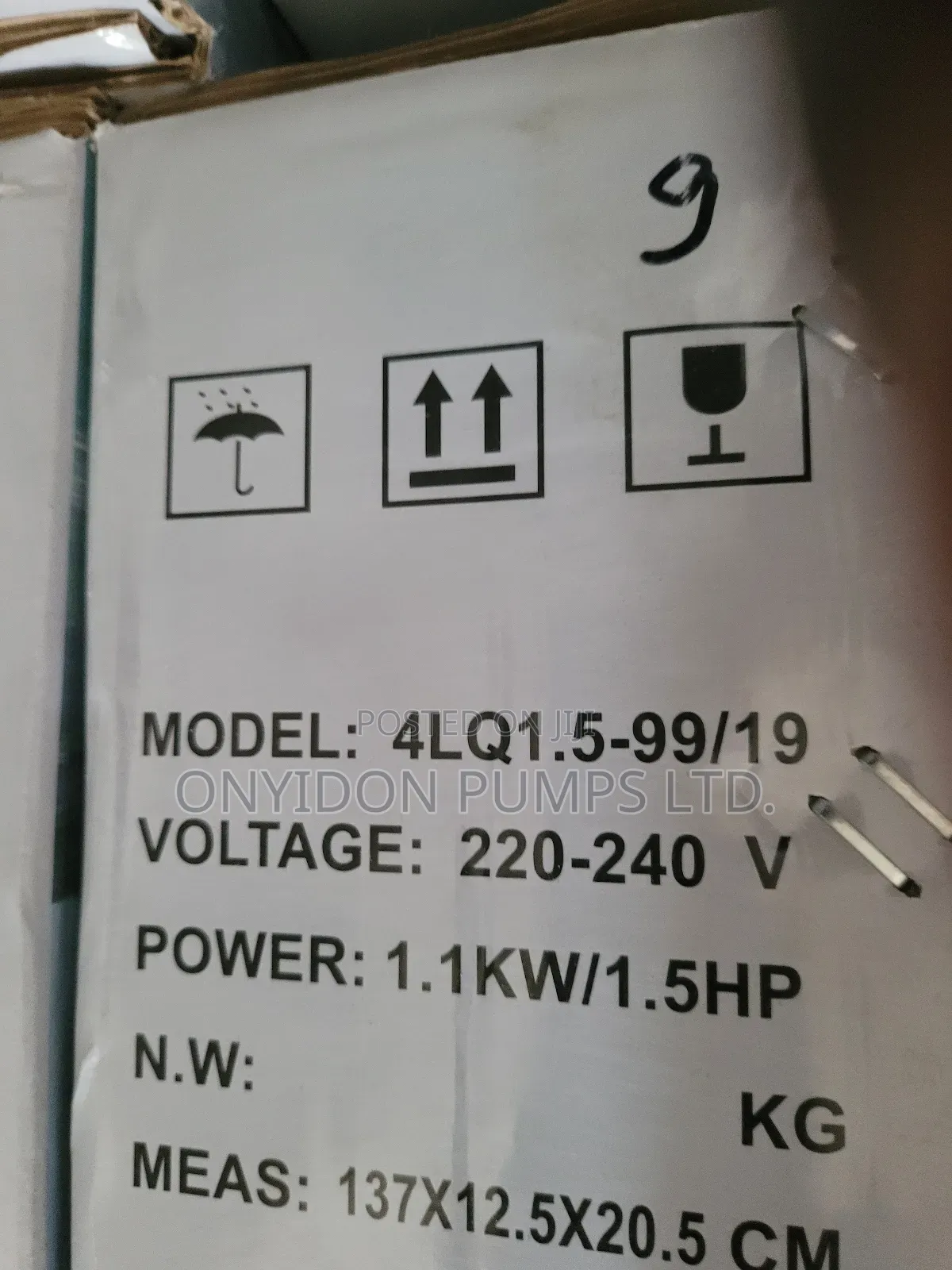 Lorenzi Submersible Pump 1.5hp