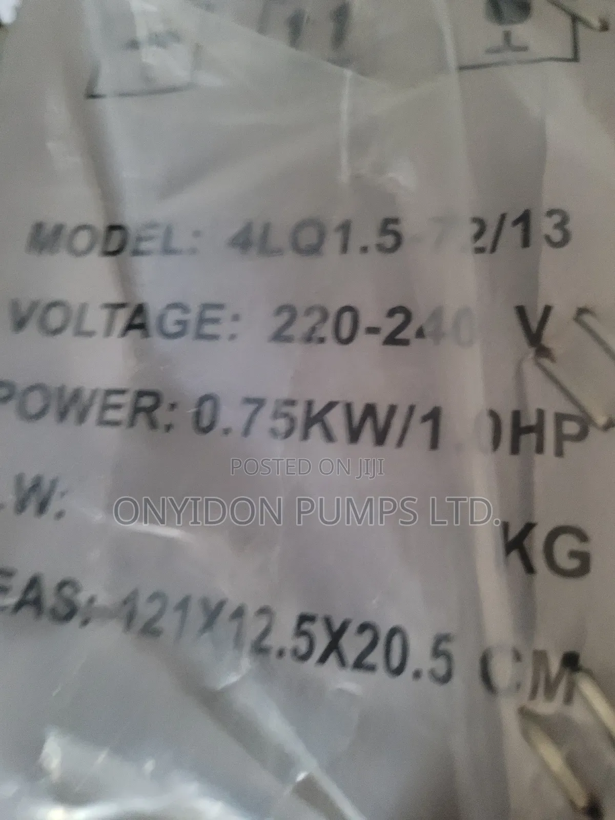 Lorenzi Submersible Pump 1hp
