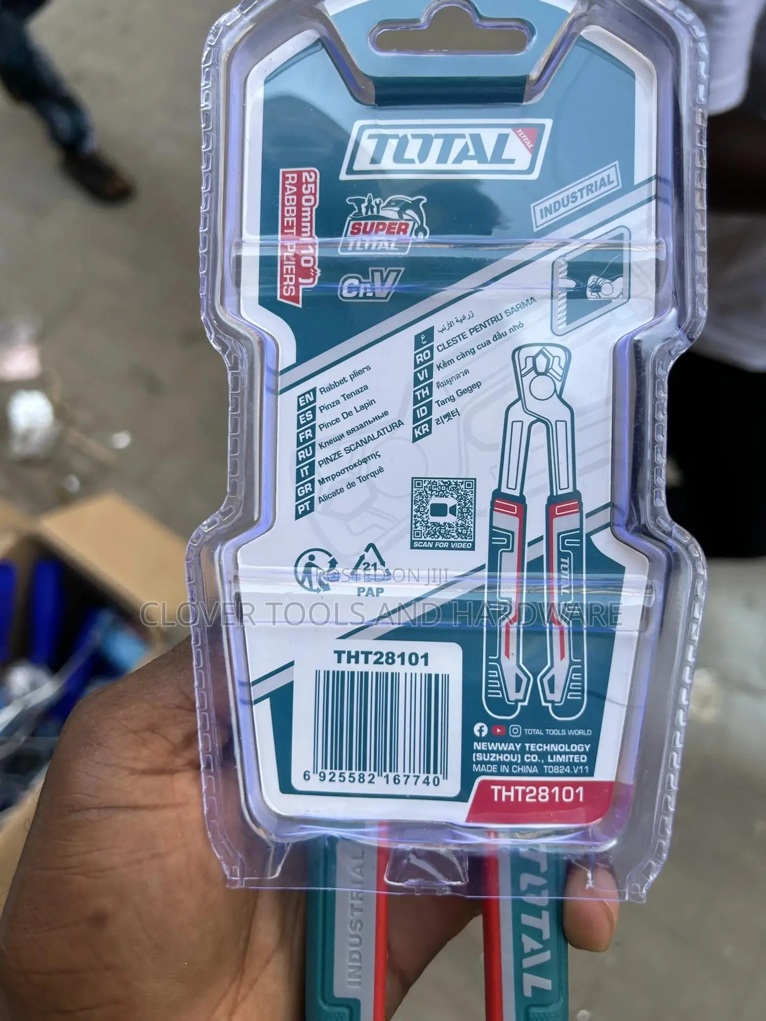 Total Tools Rabbet Pliers – 10′′/250mm (Tht28101)