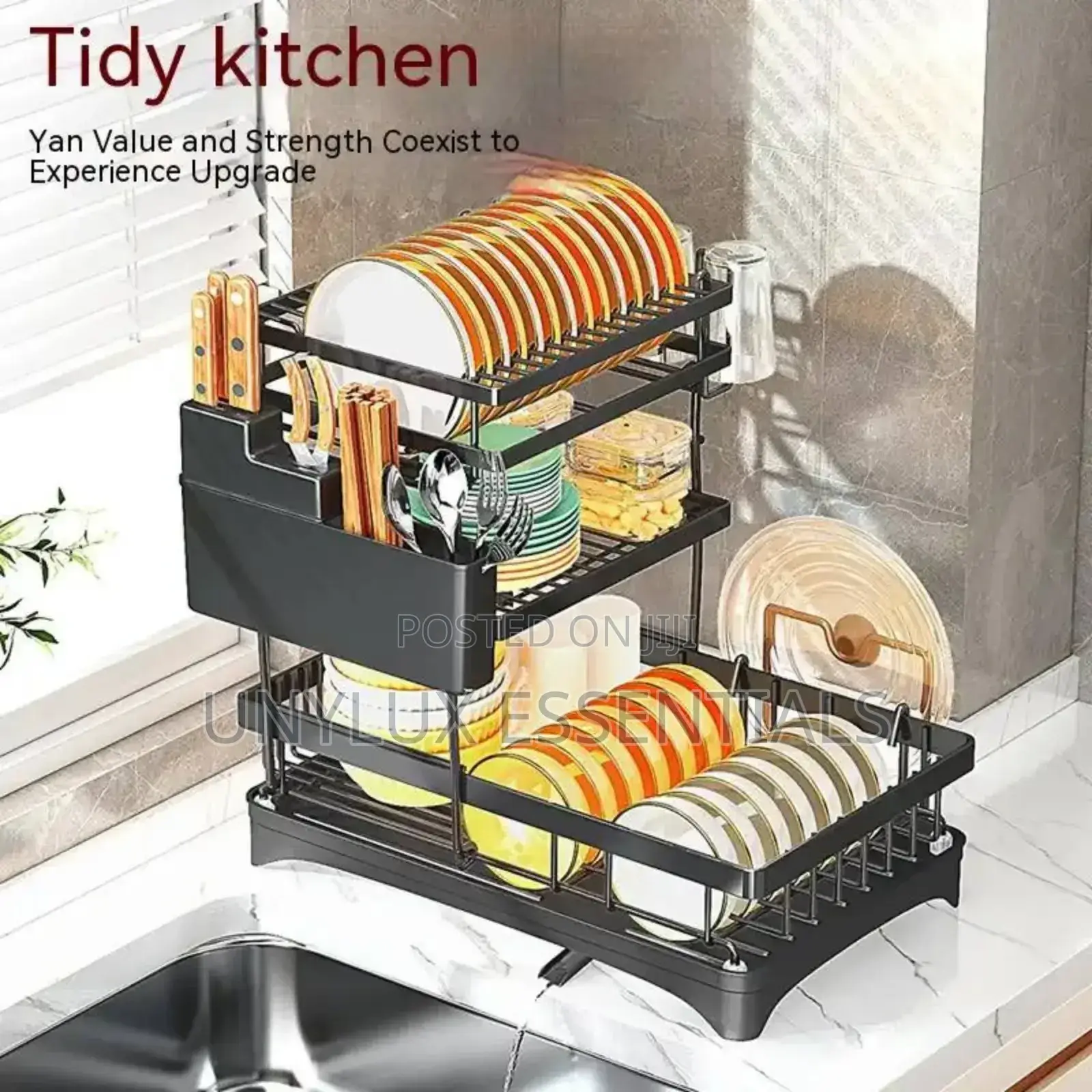 3tiers Kitchen Dish Drainer Rack