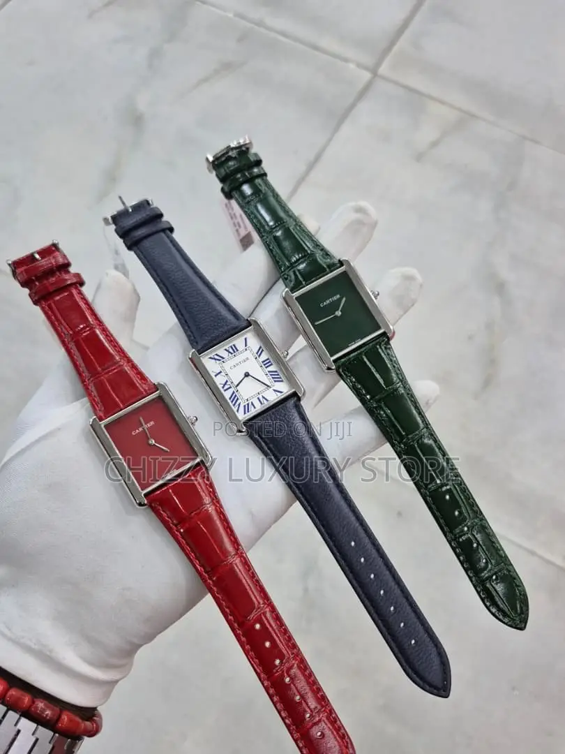 Cartier Quality Luxury Ladies Genuine Leather Wristwatch