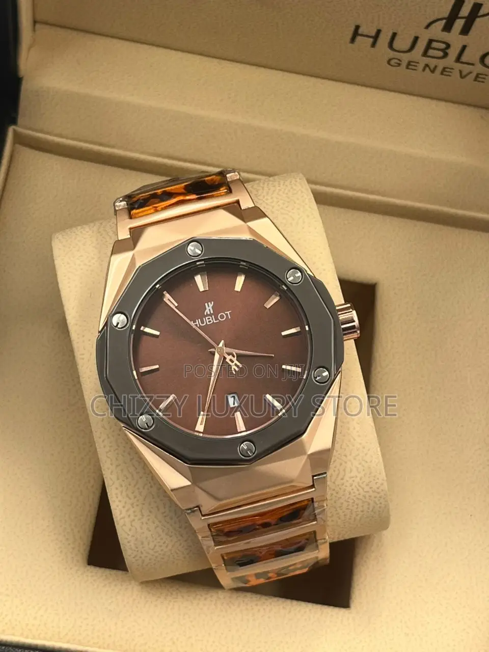 Hublot Quality Men Chain Strap Wristwatch