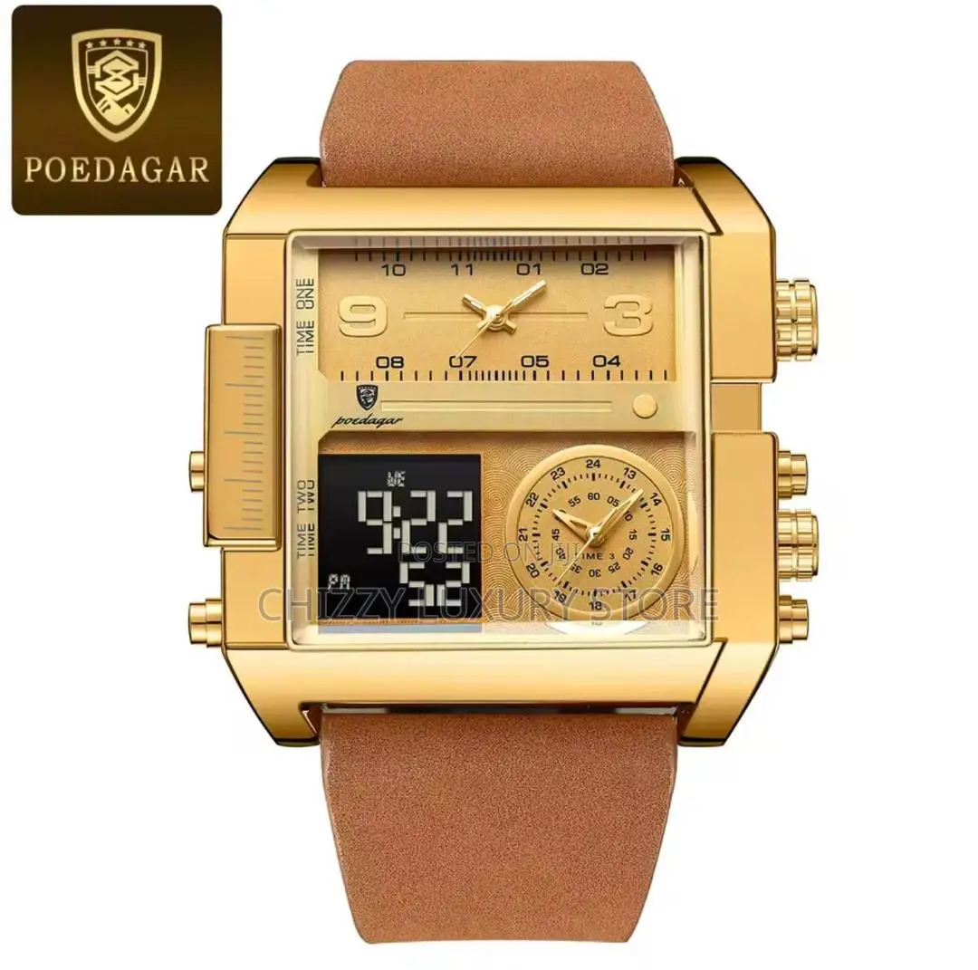 Poedagar Quality Men Wristwatch