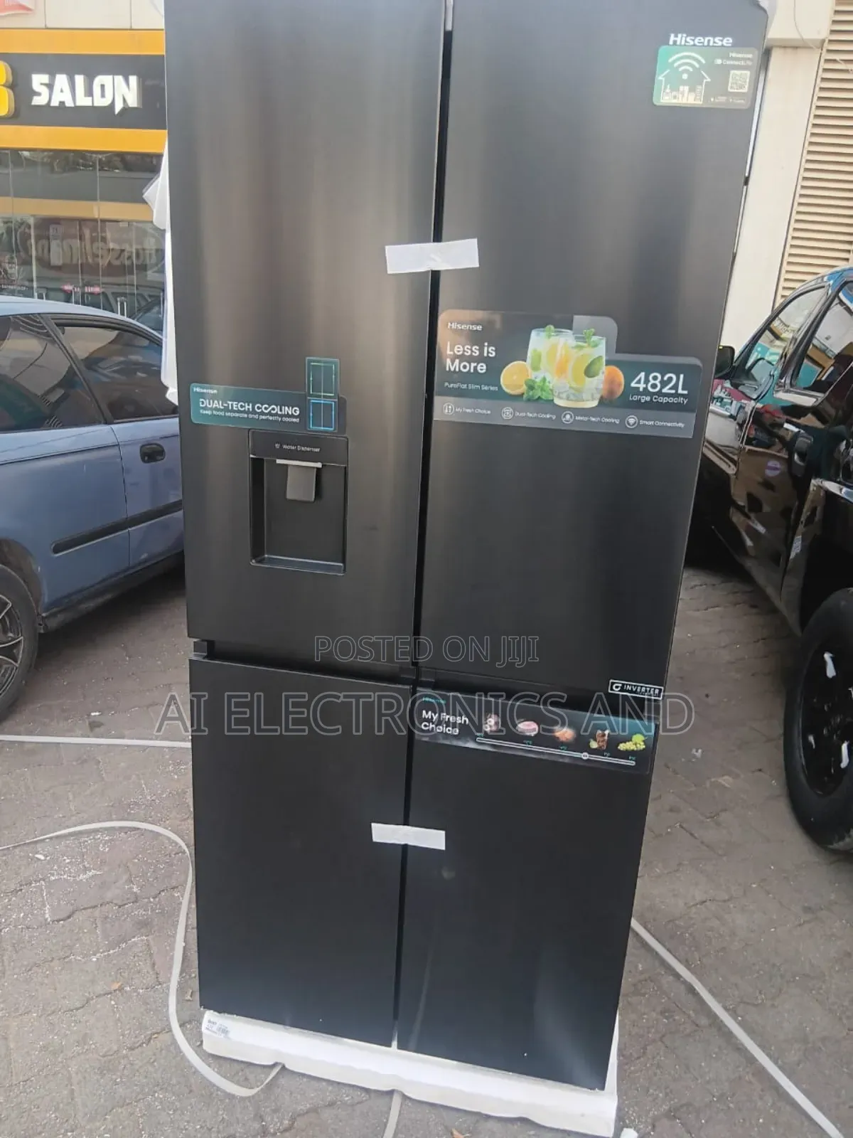 Hisense Side by Side Refrigerator 4 Doors With Water Dispenser