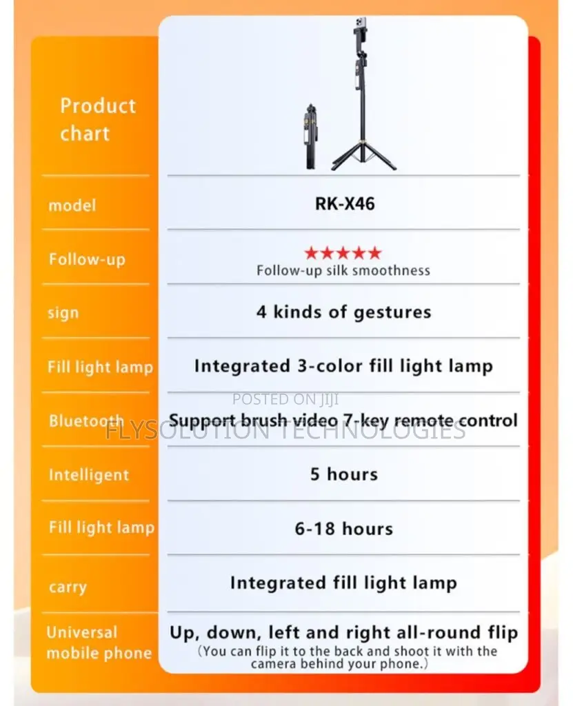 6ft Ai Tripod Selfie Stick (Type 2)