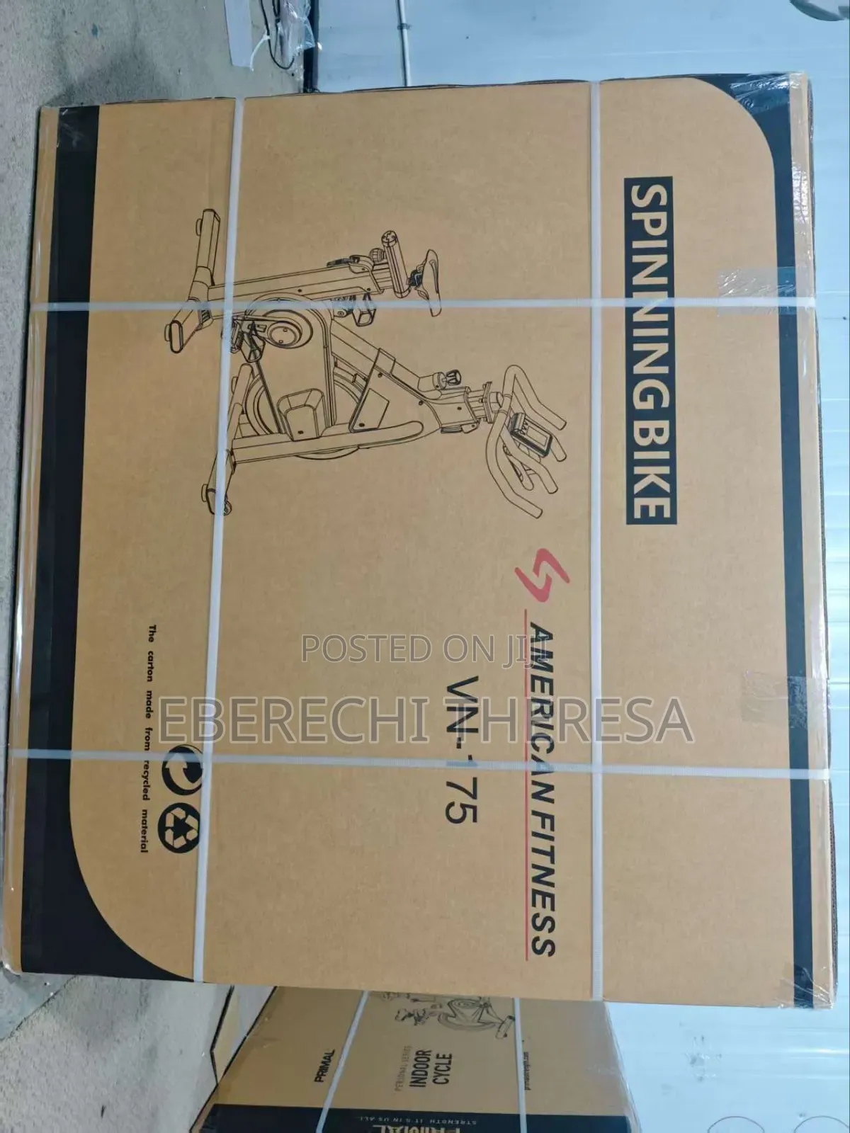 Heavy Duty American Fitness Commercial Spinning Bike