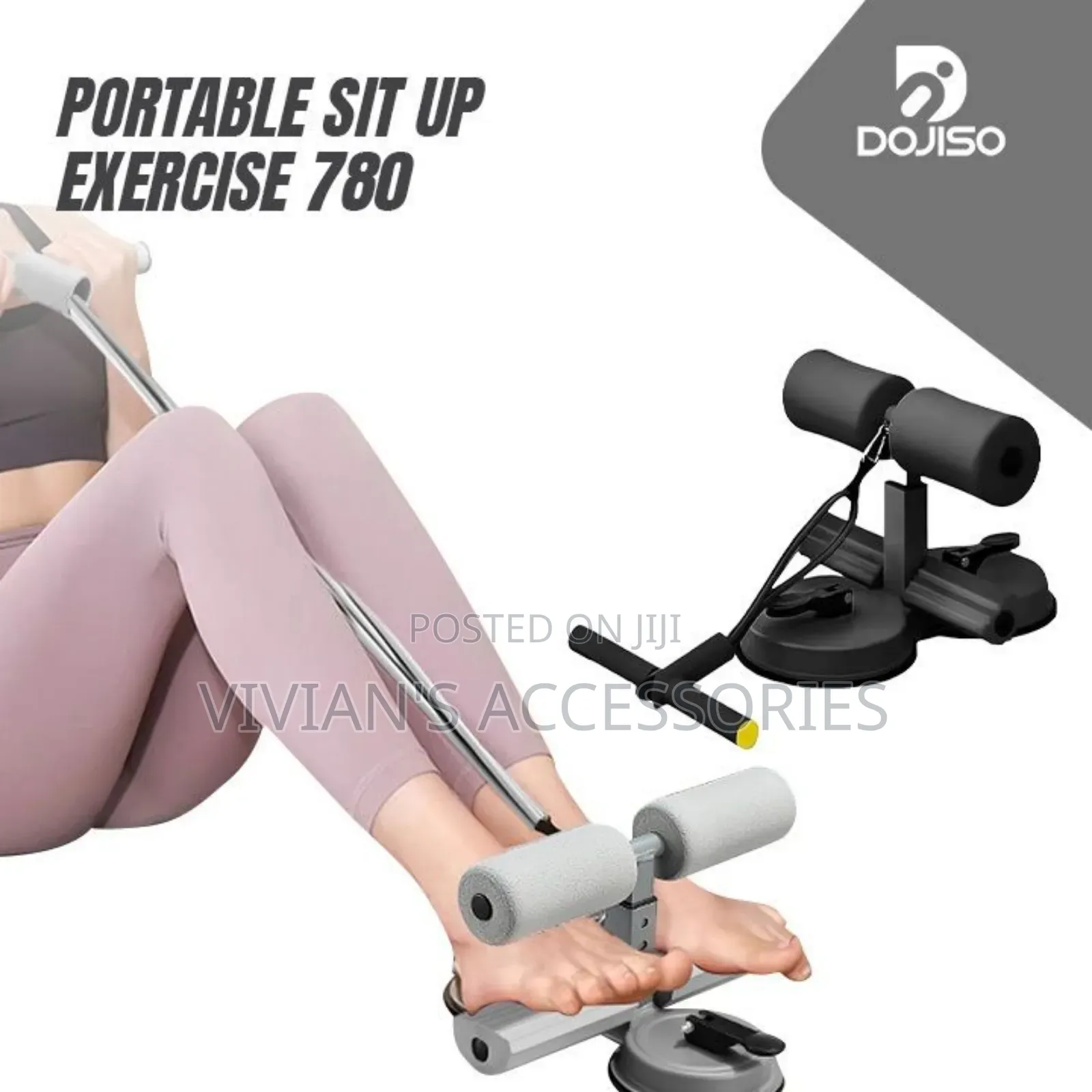Double Suction Sit Up Bar With Rope