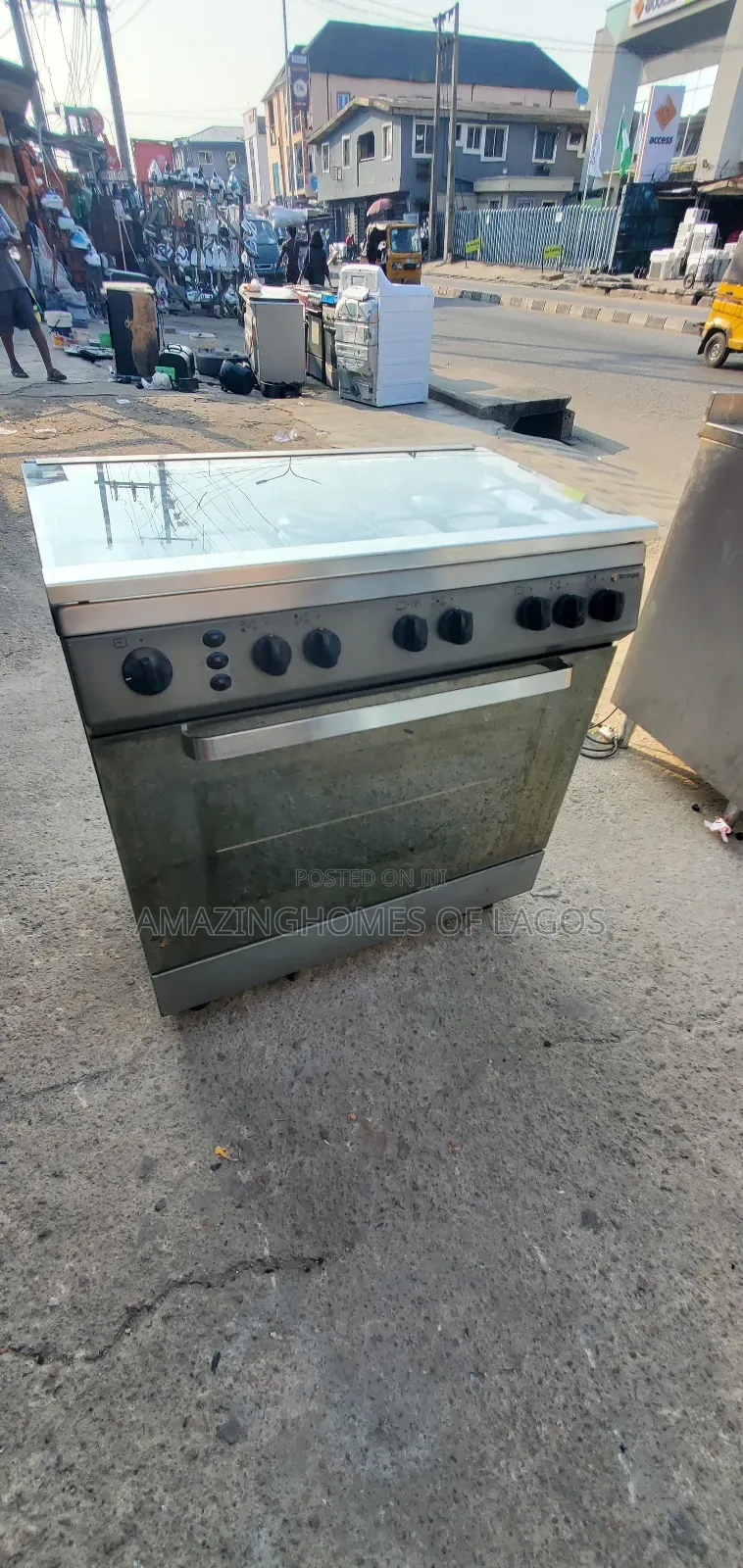 60by90 Cm Standard 5 Burners Gas Cooker With Gas Oven and Grill