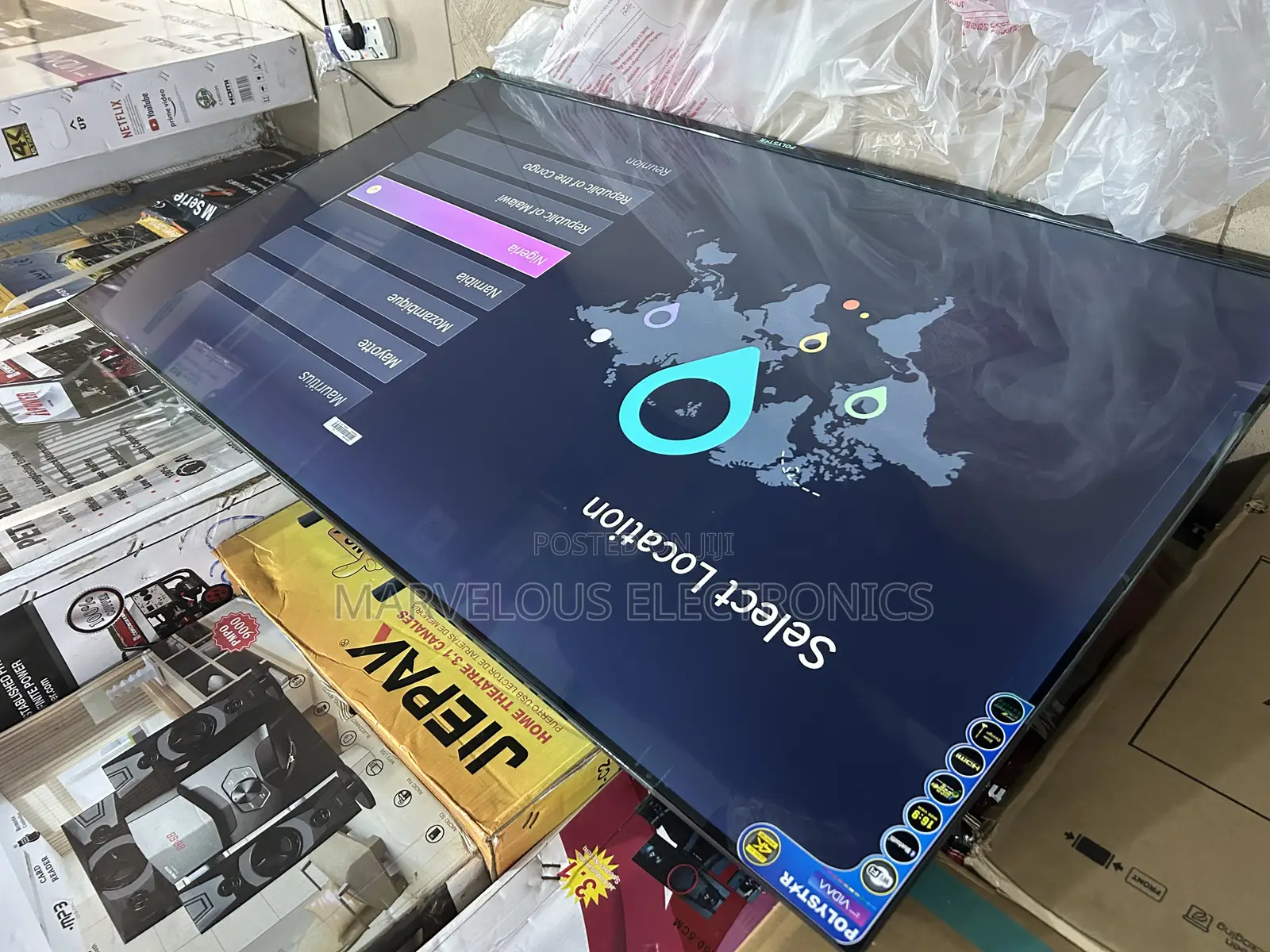 Brand New Polystar 55inch Uhd Full Framless Smart Television