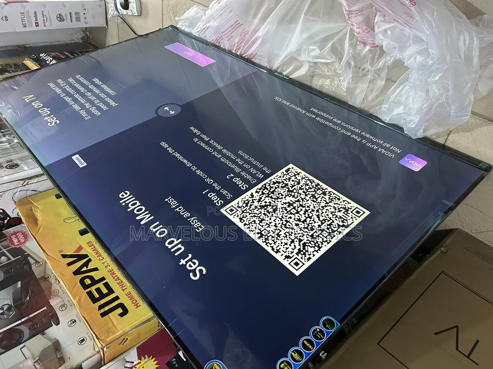 Brand New Polystar 55inch Uhd Full Framless Smart Television