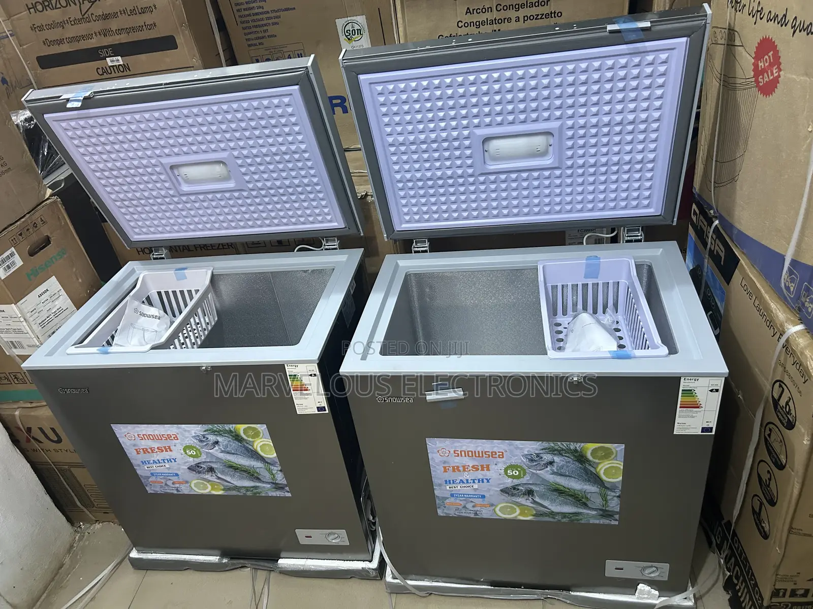 Brand New Original Snowsea 250liters Coper Engine Chest Freezer