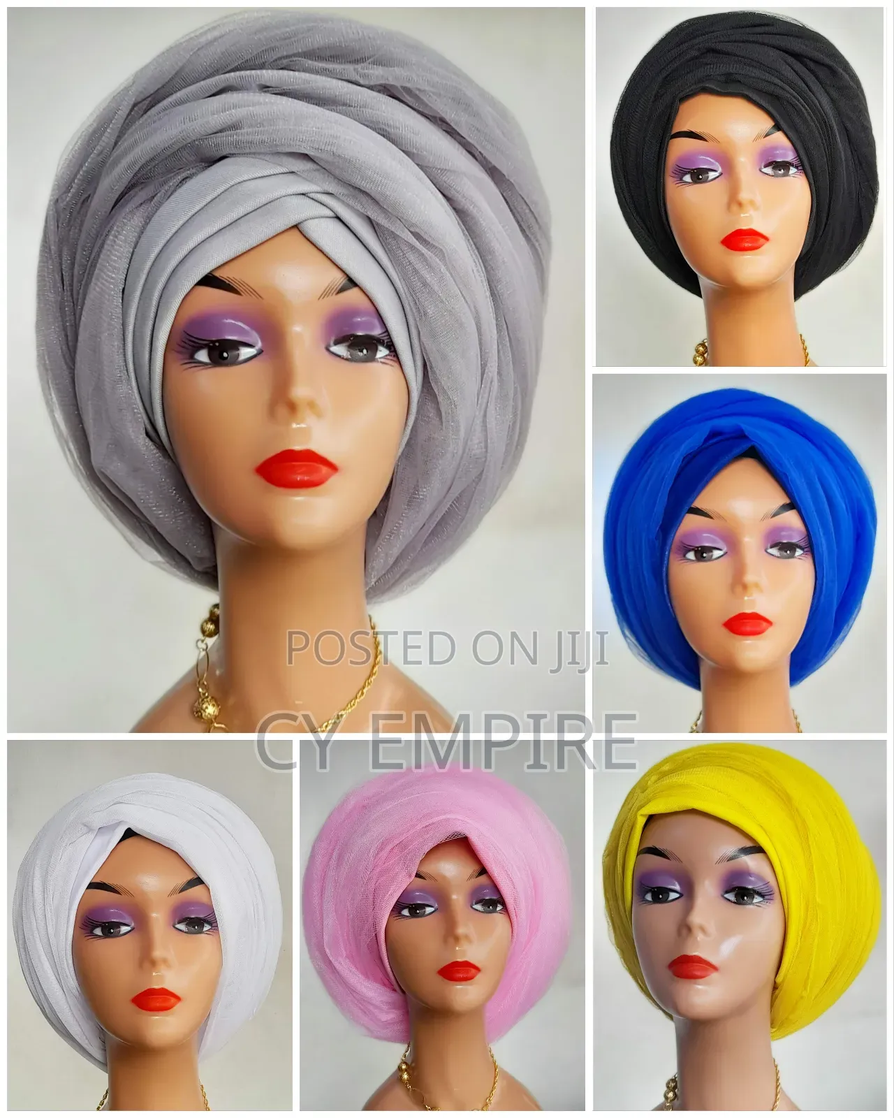 Tulle Turban Wrap